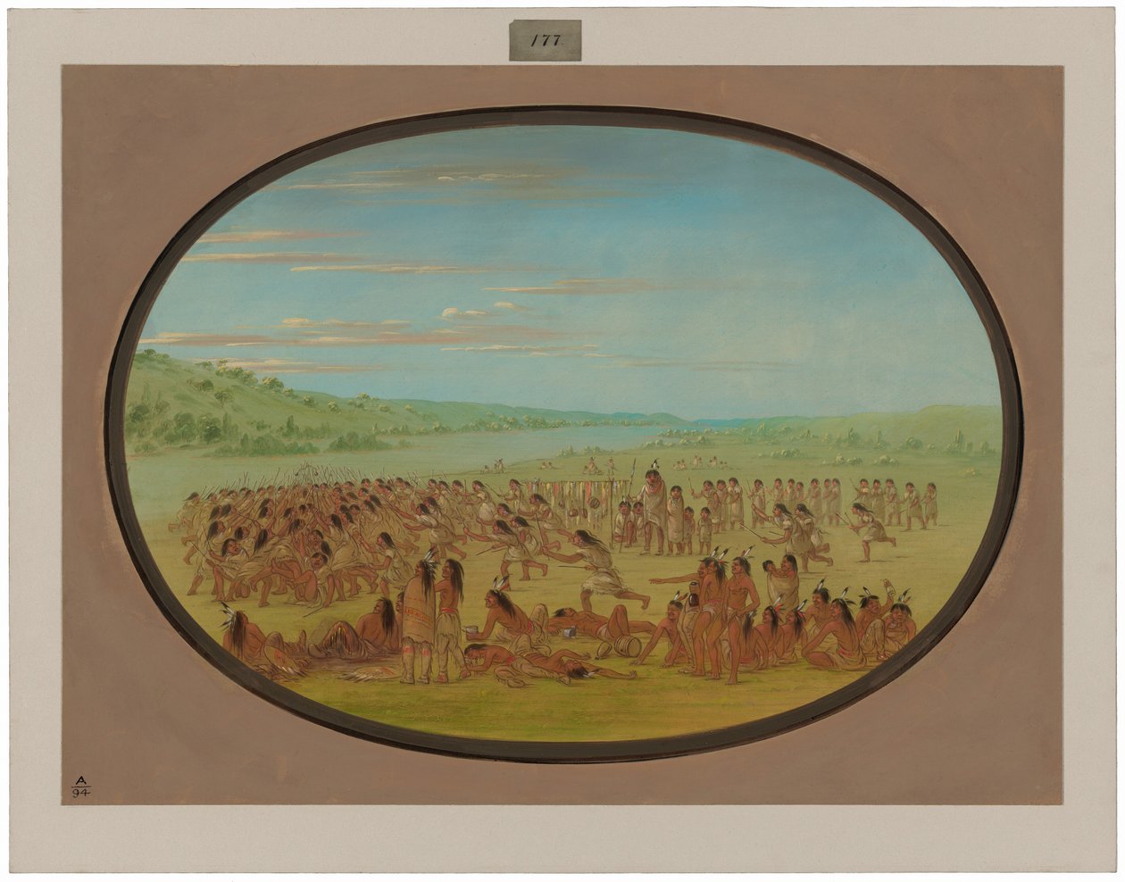 Ballspill av kvinnene - Sioux av George Catlin