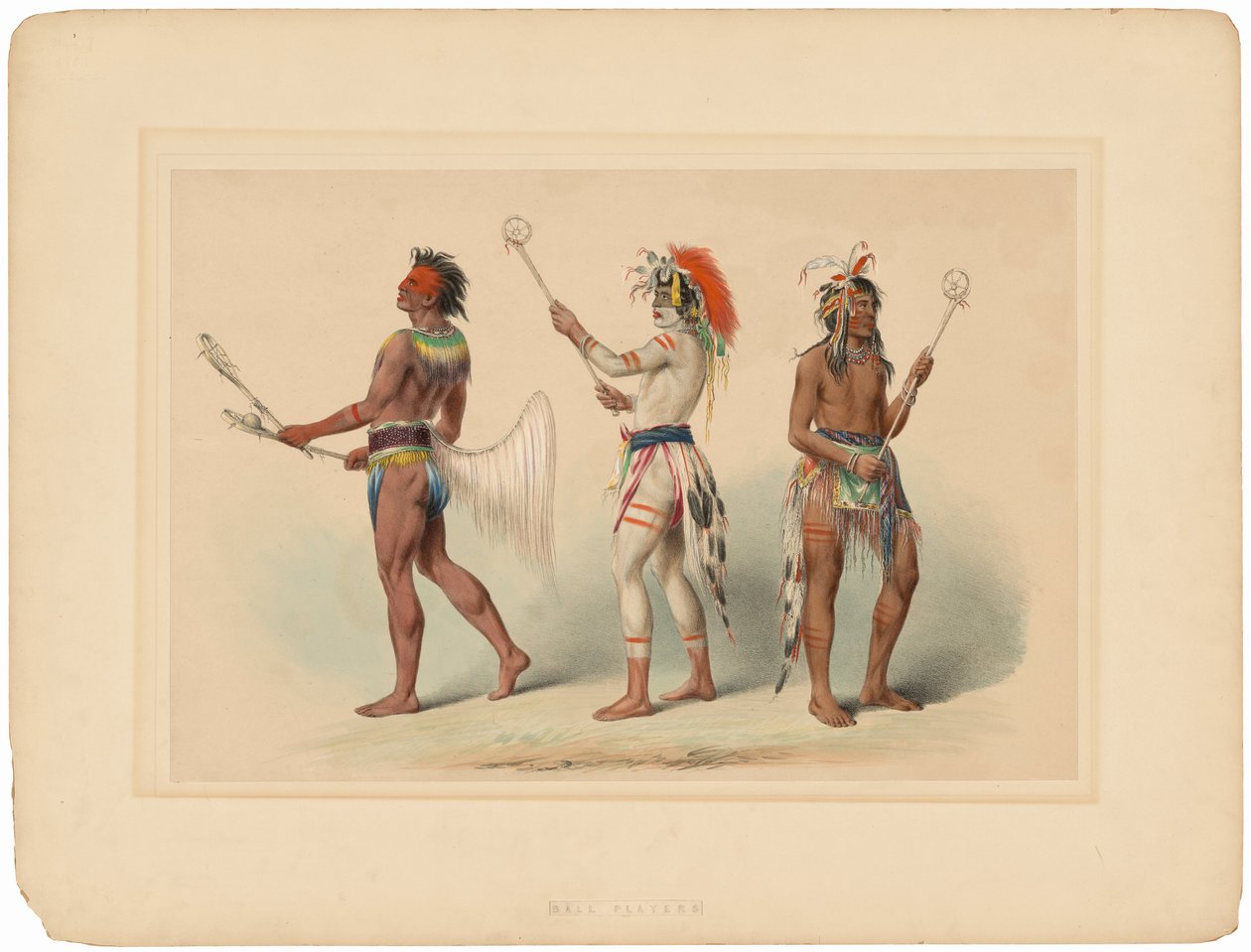 Ballspillere av George Catlin