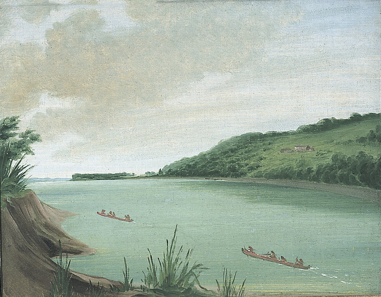 Belle Vue, Indian Agency of Major Dougherty, 870 Miles ovenfor St. Louis, 1832. av George Catlin