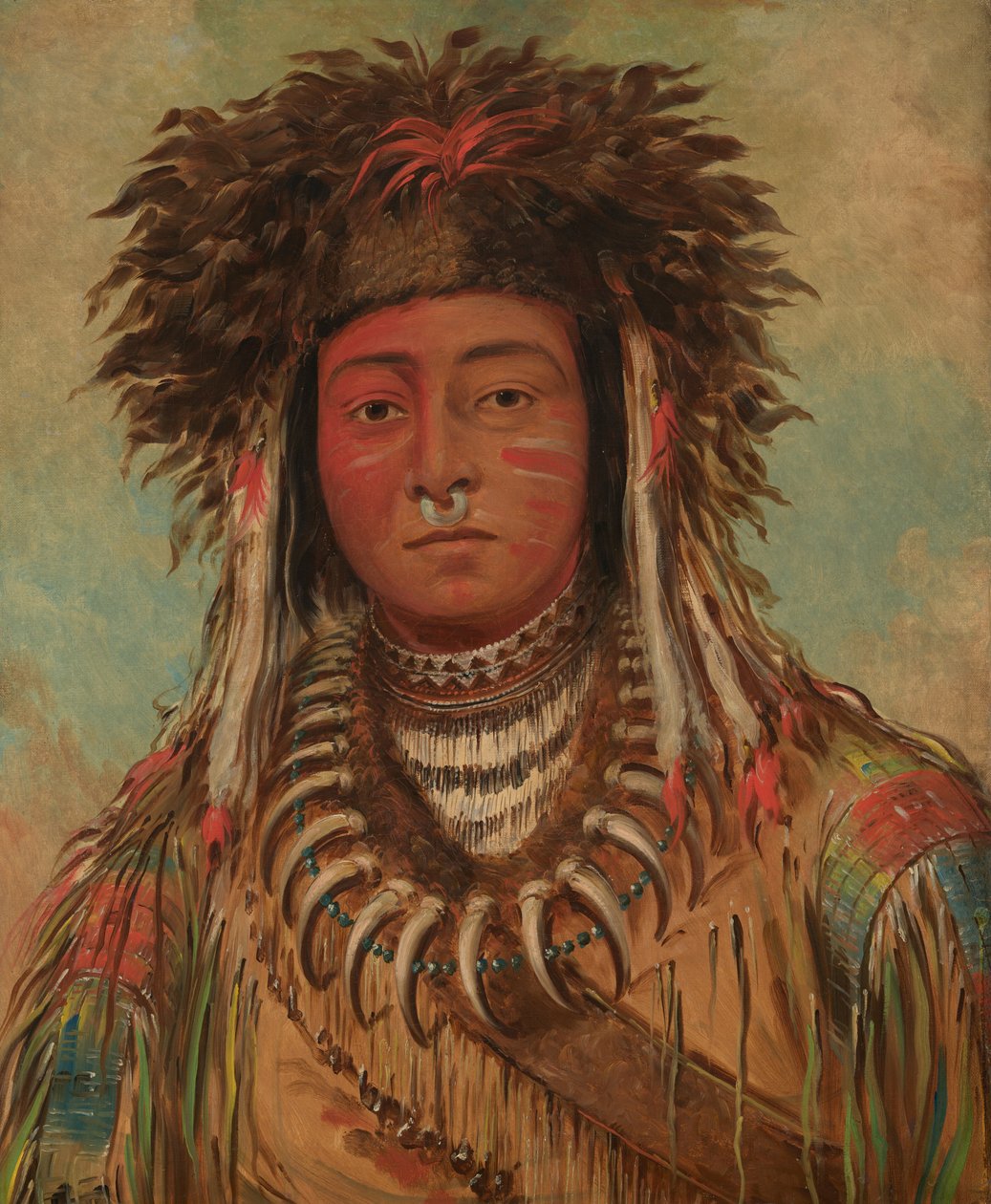 Gutteleder - Ojibwe av George Catlin