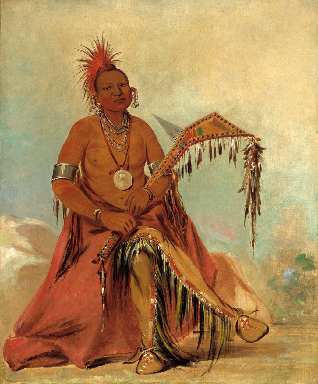 Cler-mónt, første høvding av stammen av George Catlin