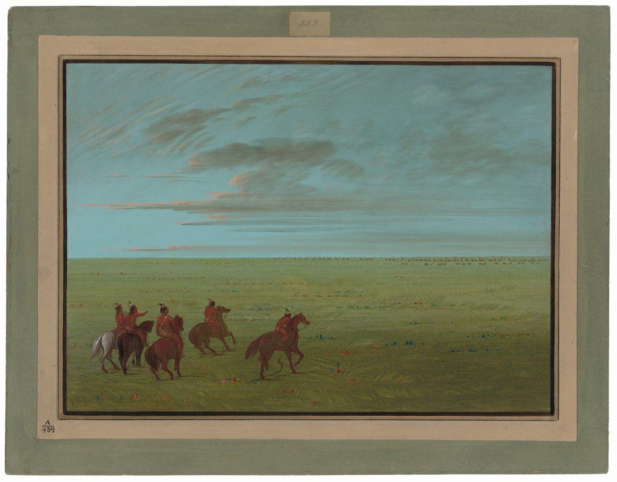 Connibos starter for villhester av George Catlin