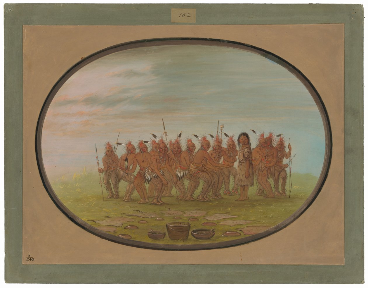 Dans til Berdache - Saukie av George Catlin