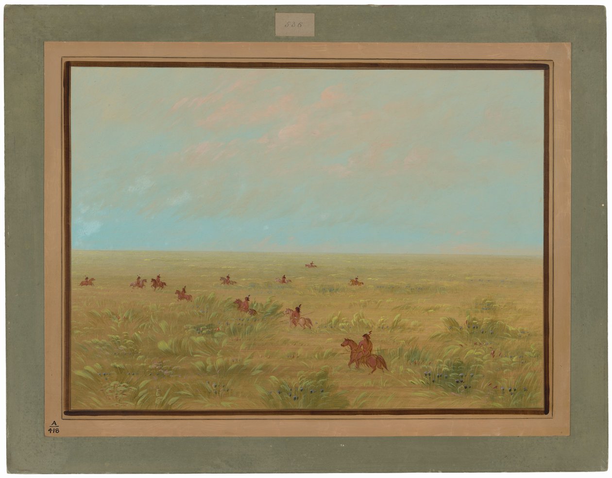 Kjøring av Pampas for villfe - Connibo av George Catlin