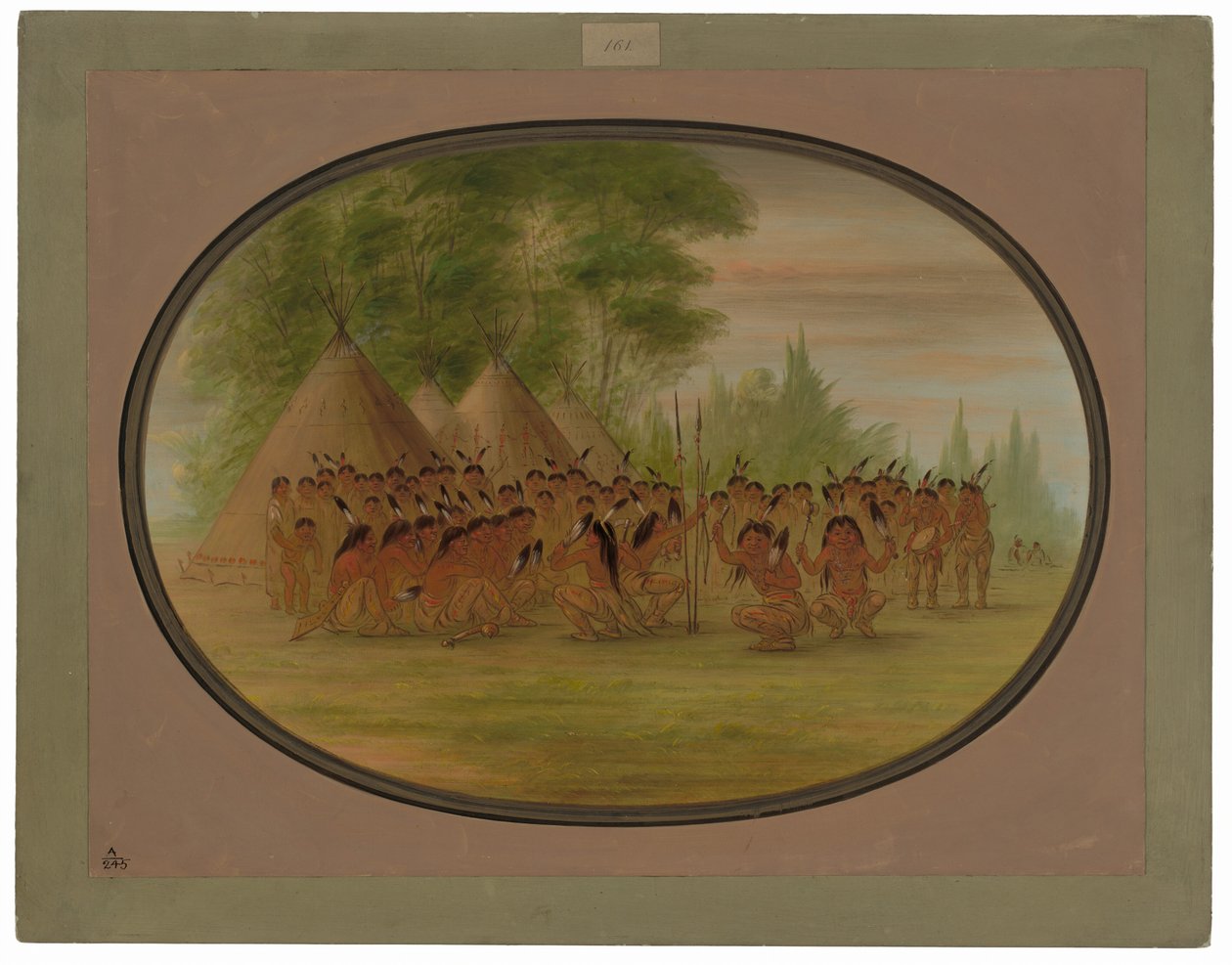 Eagle Dance - Choctaw av George Catlin