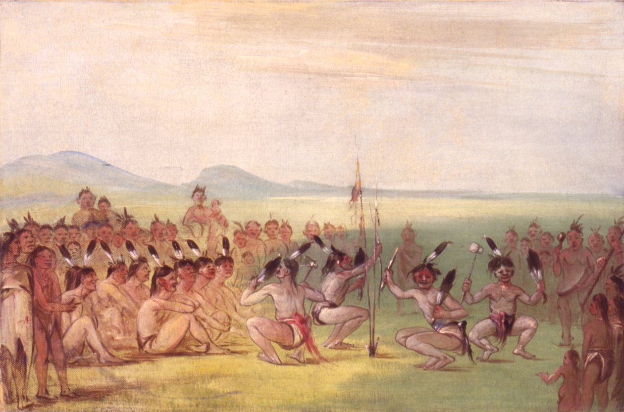 Ørnedans, Choctaw, 1835-1837. av George Catlin