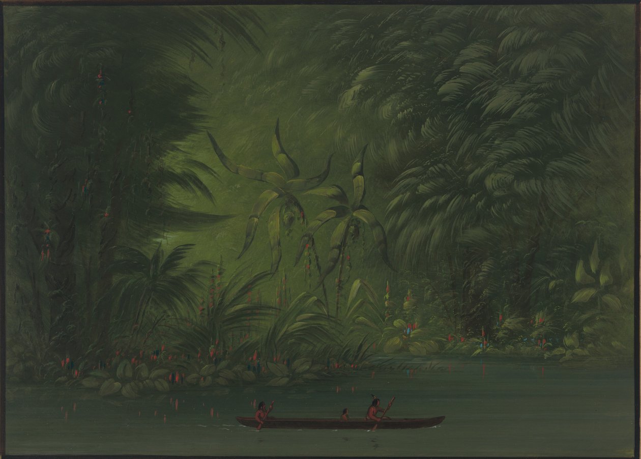 Inngang til en lagune, kysten av Amazonas, 18541869. av George Catlin