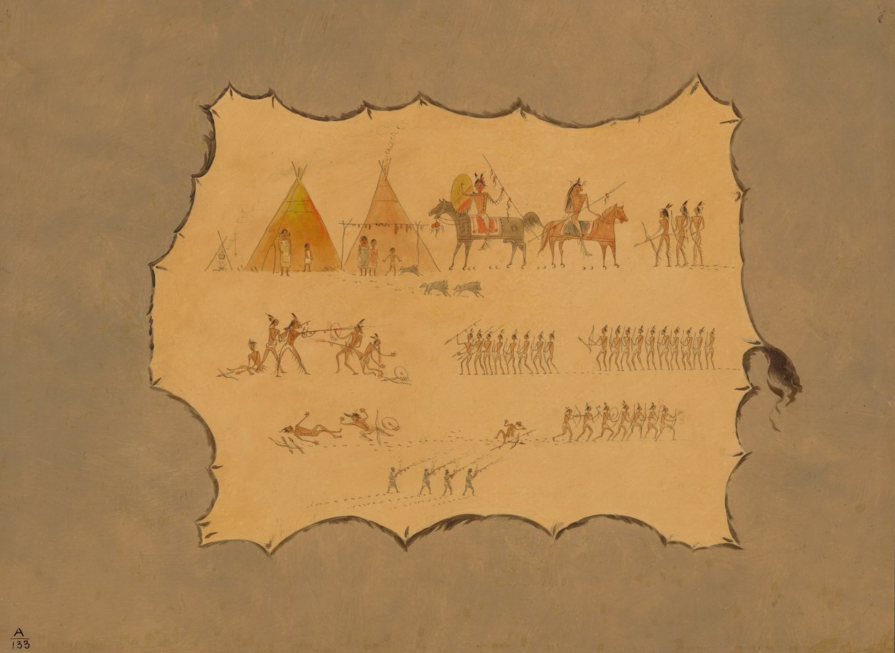 Faksimile av en Cheyenne-kappe, 18611869. av George Catlin
