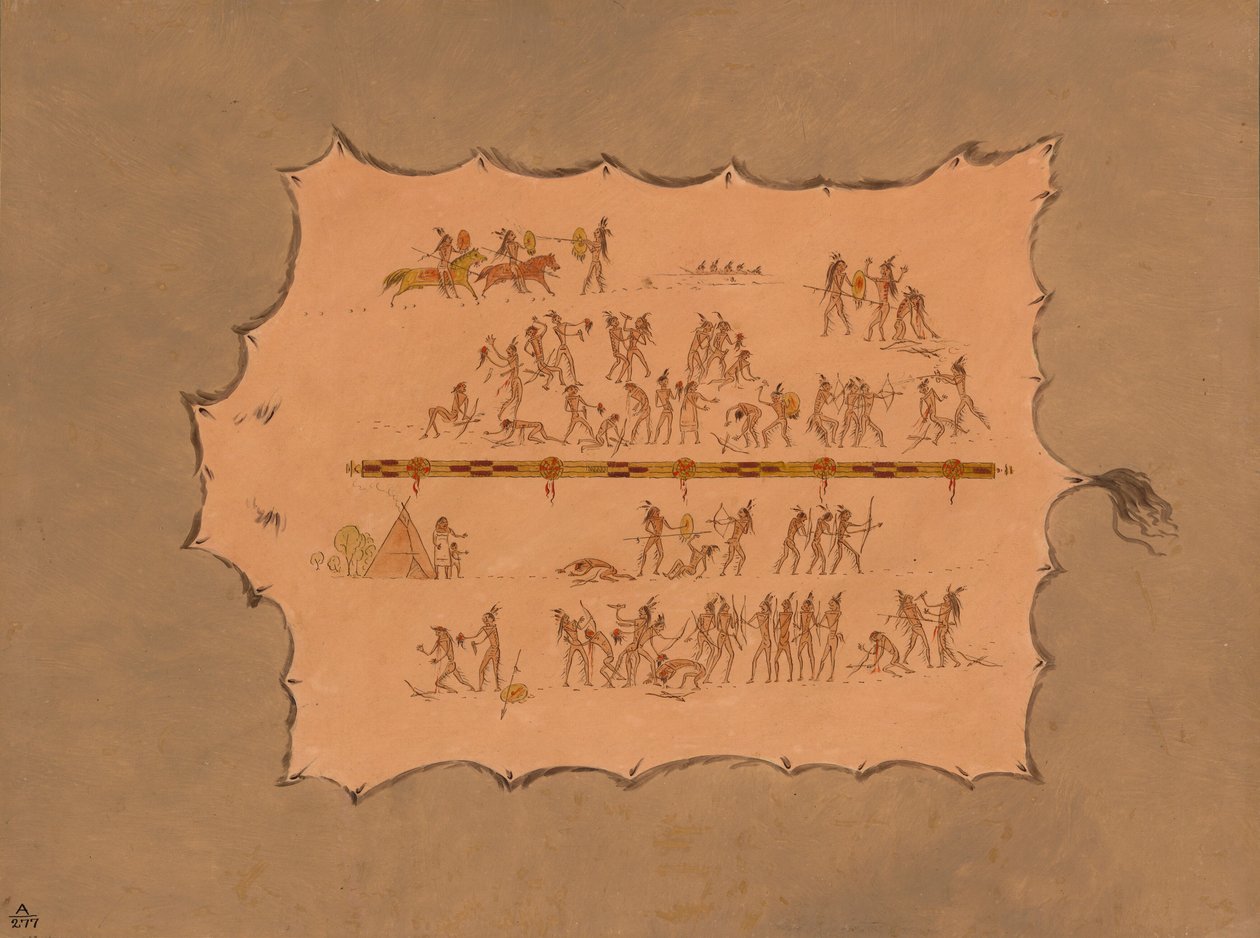 Faksimile av en Sioux-kappe, 18611869. av George Catlin