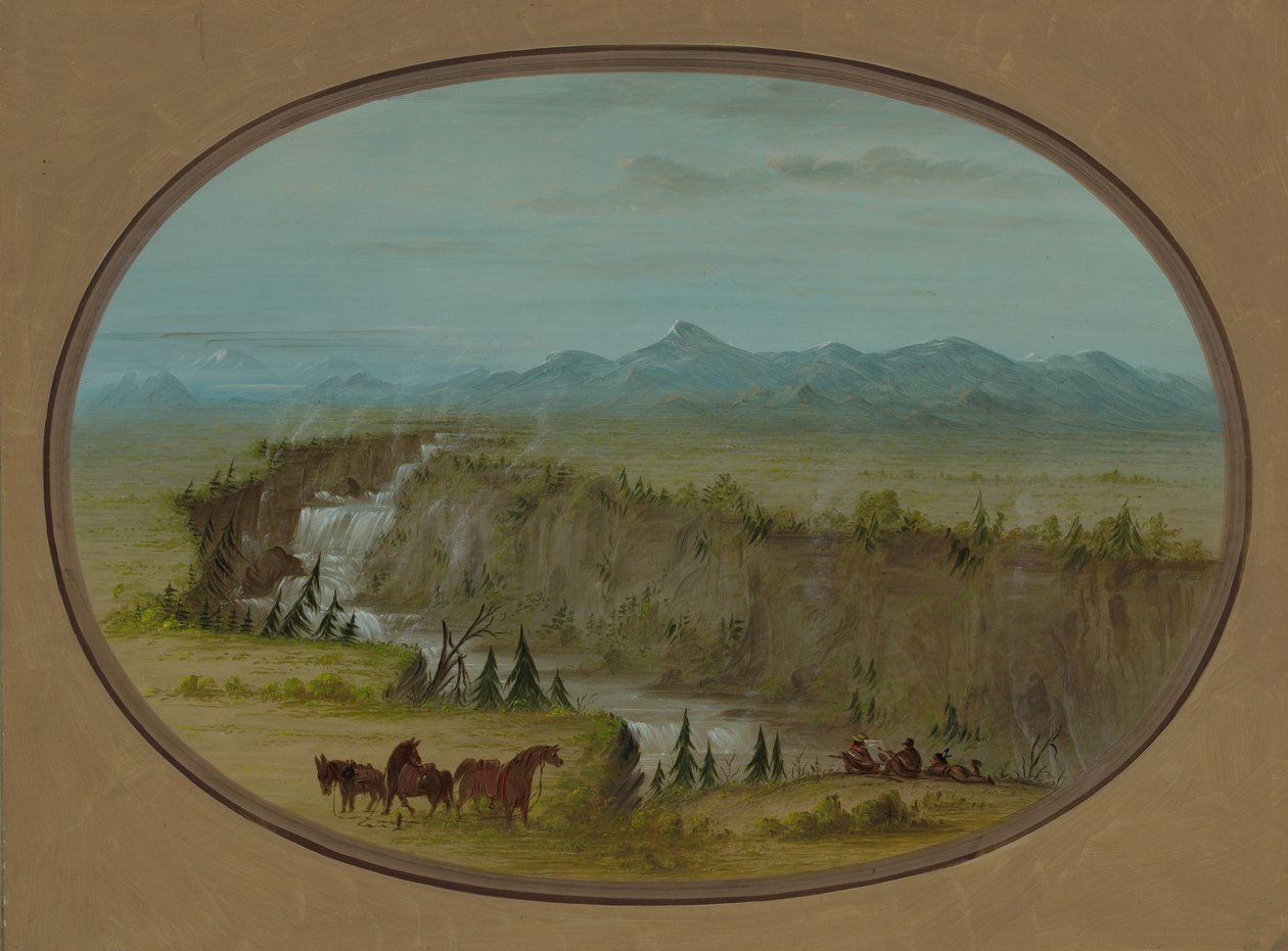 Falls of the Snake River, 18551869. av George Catlin