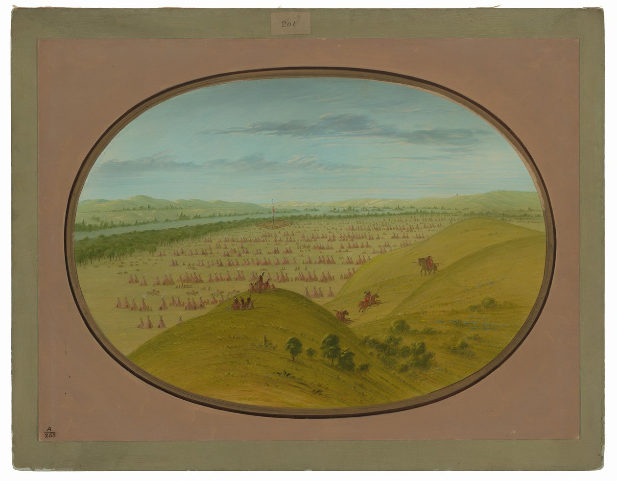 Fort Pierre av George Catlin