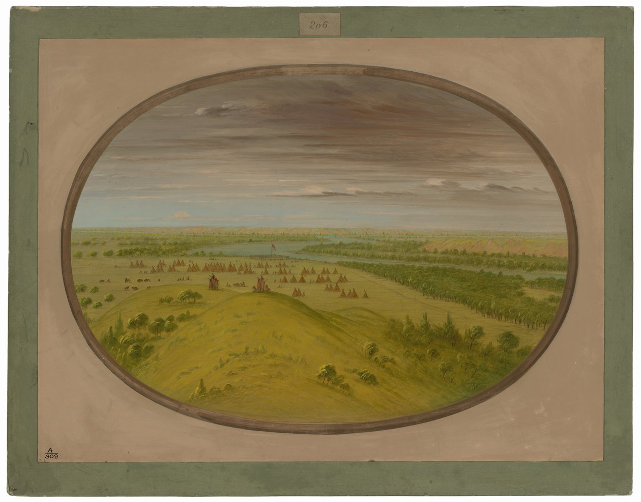 Fort Union av George Catlin