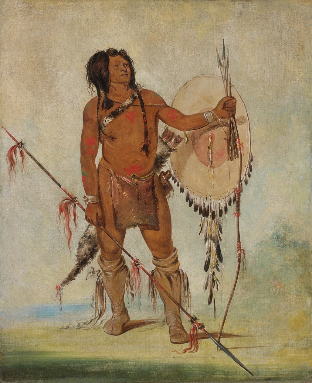 His-oo-sán-ost, lille spanjol, en kriger av George Catlin