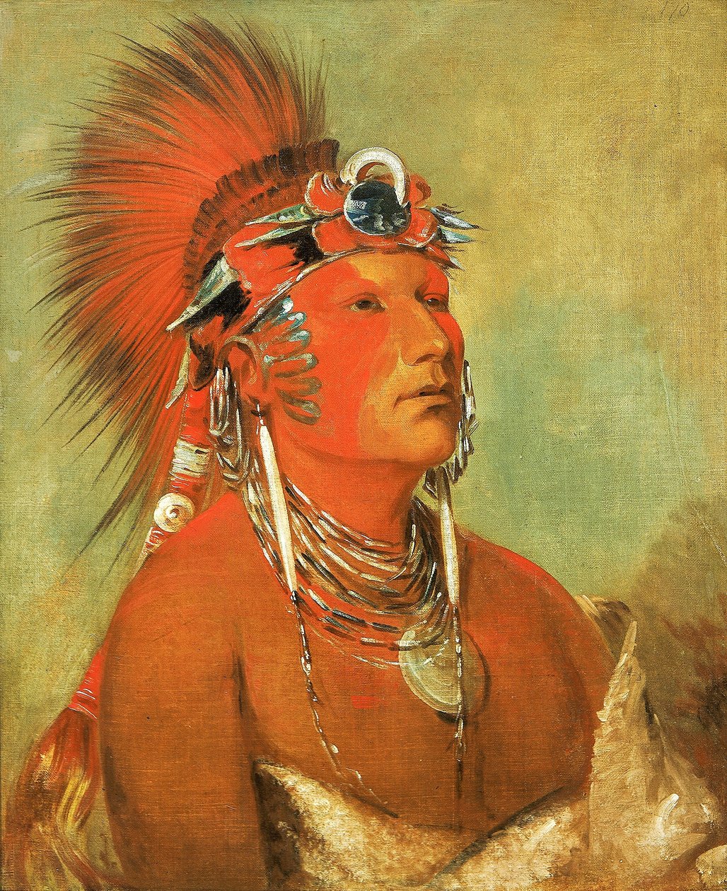 Jee-hé-o-hó-shah, Kan ikke kastes ned, en kriger av George Catlin