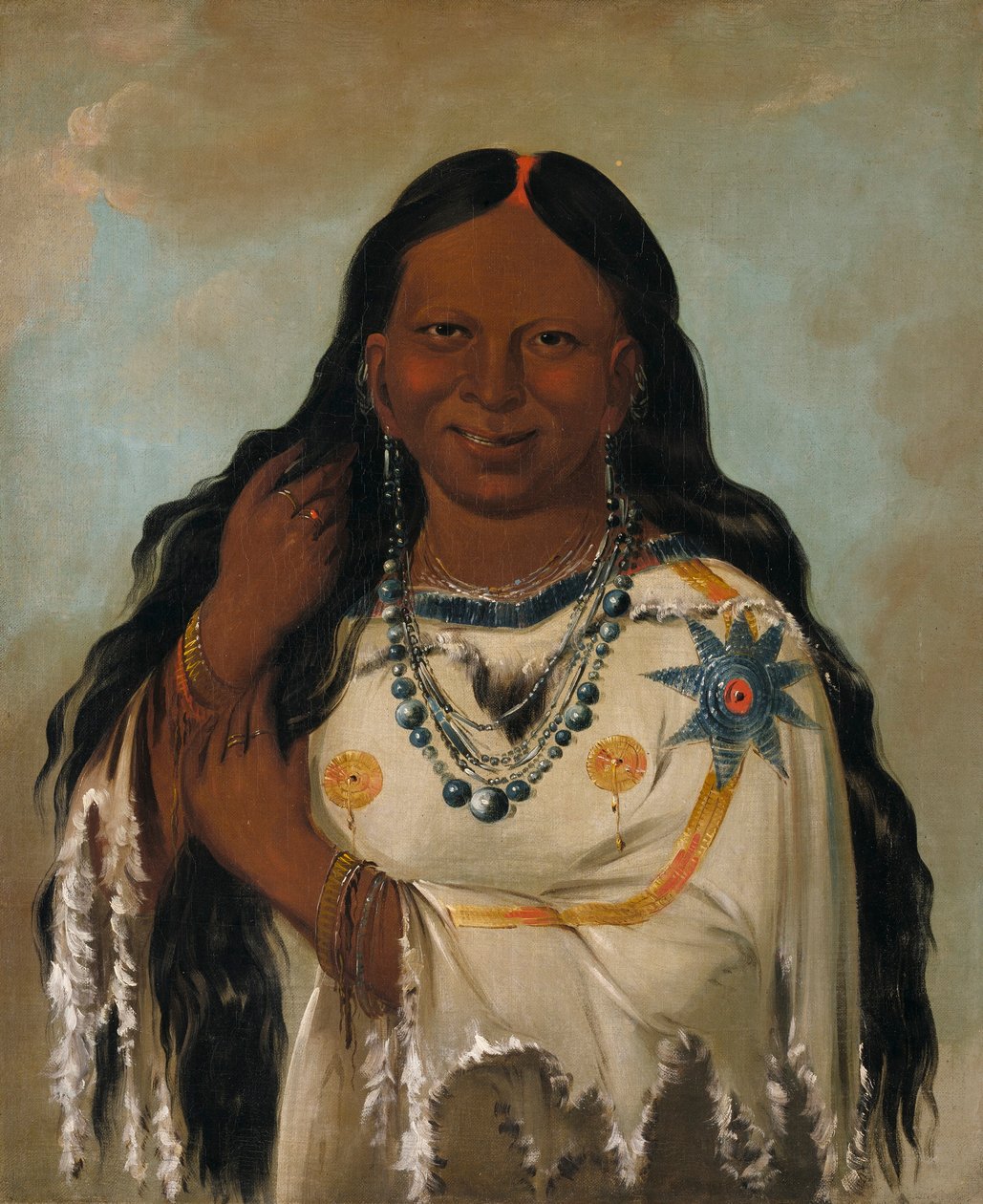 Kay-a-gís-gis, en ung kvinne av George Catlin