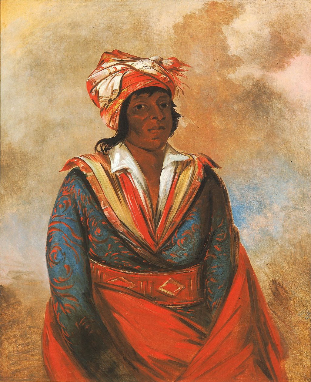 Kút-tee-o-túb-bee, Hvordan drepte han, en bemerket modig av George Catlin