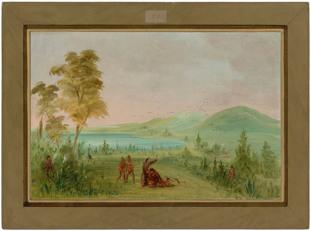 La Salle myrdet av Duhaut. 19. mai 1686 av George Catlin