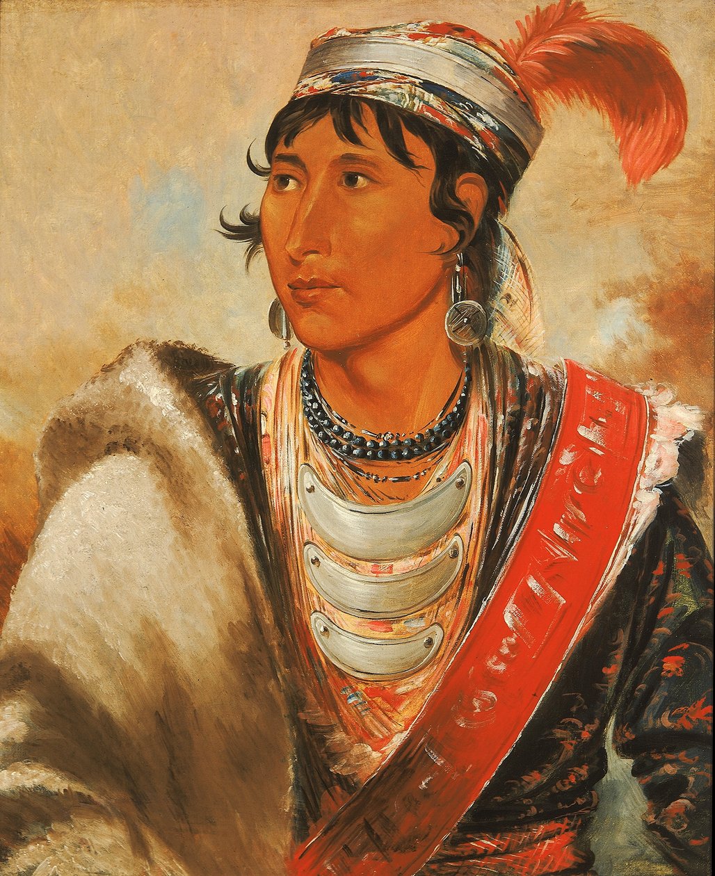 Láh-shee, Slikkeren, kalt «Bekkens Billy» av George Catlin