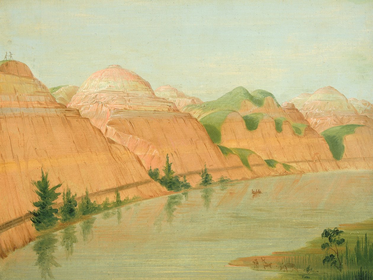 Magnificent Clay Bluffs, 1800 Miles over St. Louis, 1832. av George Catlin