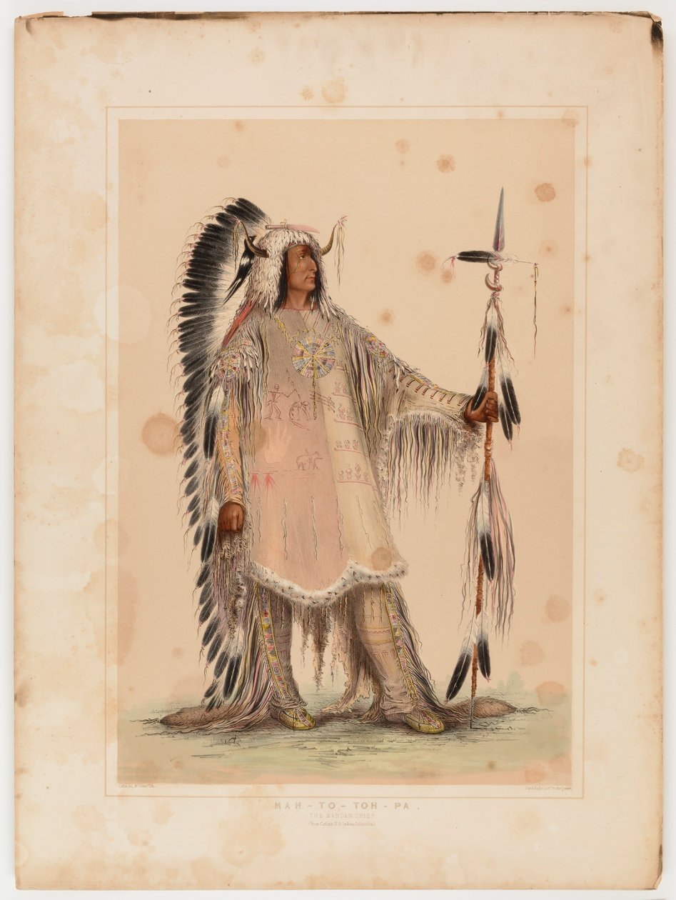 Mah-to-toh-pa, mandanernes høvding av George Catlin