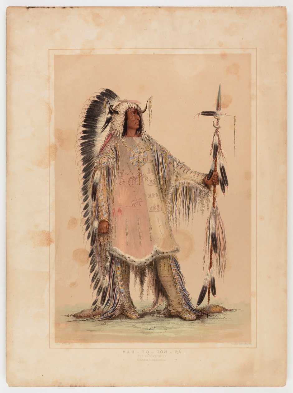 Mah-to-toh-pa, mandanernes høvding av George Catlin