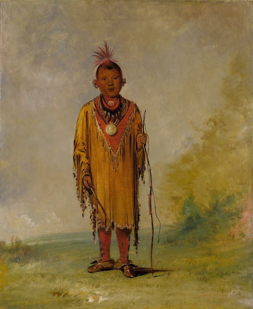 Me-sóu-wahk, hjortehår, Kee-o-kúks favorittsønn av George Catlin