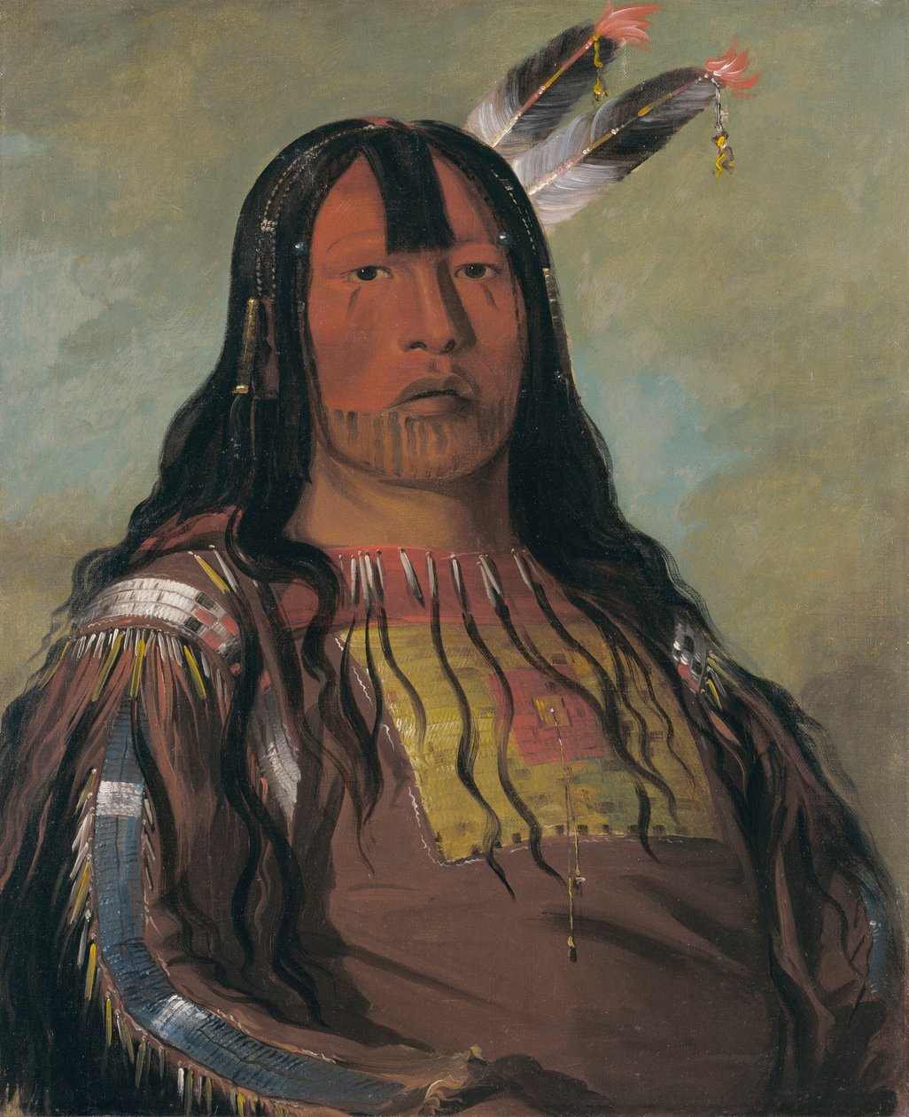 Mix-ke-móte-skin-na, Jernhorn, en kriger av George Catlin