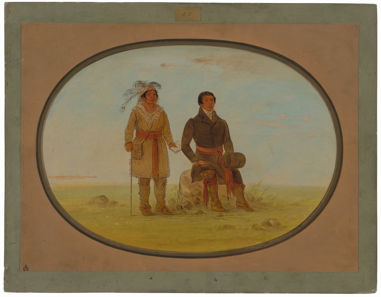 Mohigan-høvding og misjonær av George Catlin