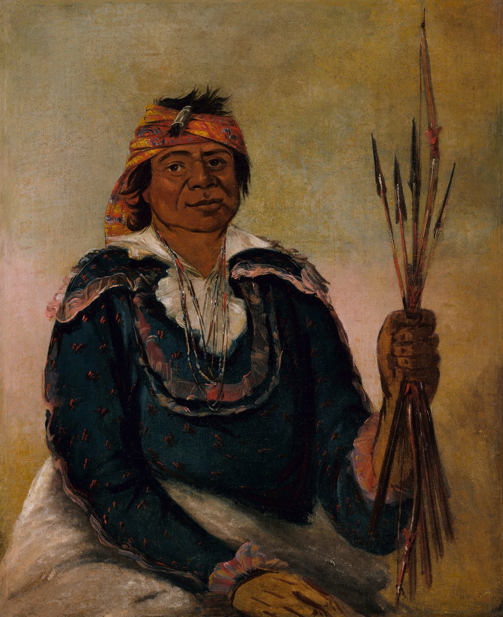Ni-có-man, The Answer, Second Chief, 1830. av George Catlin