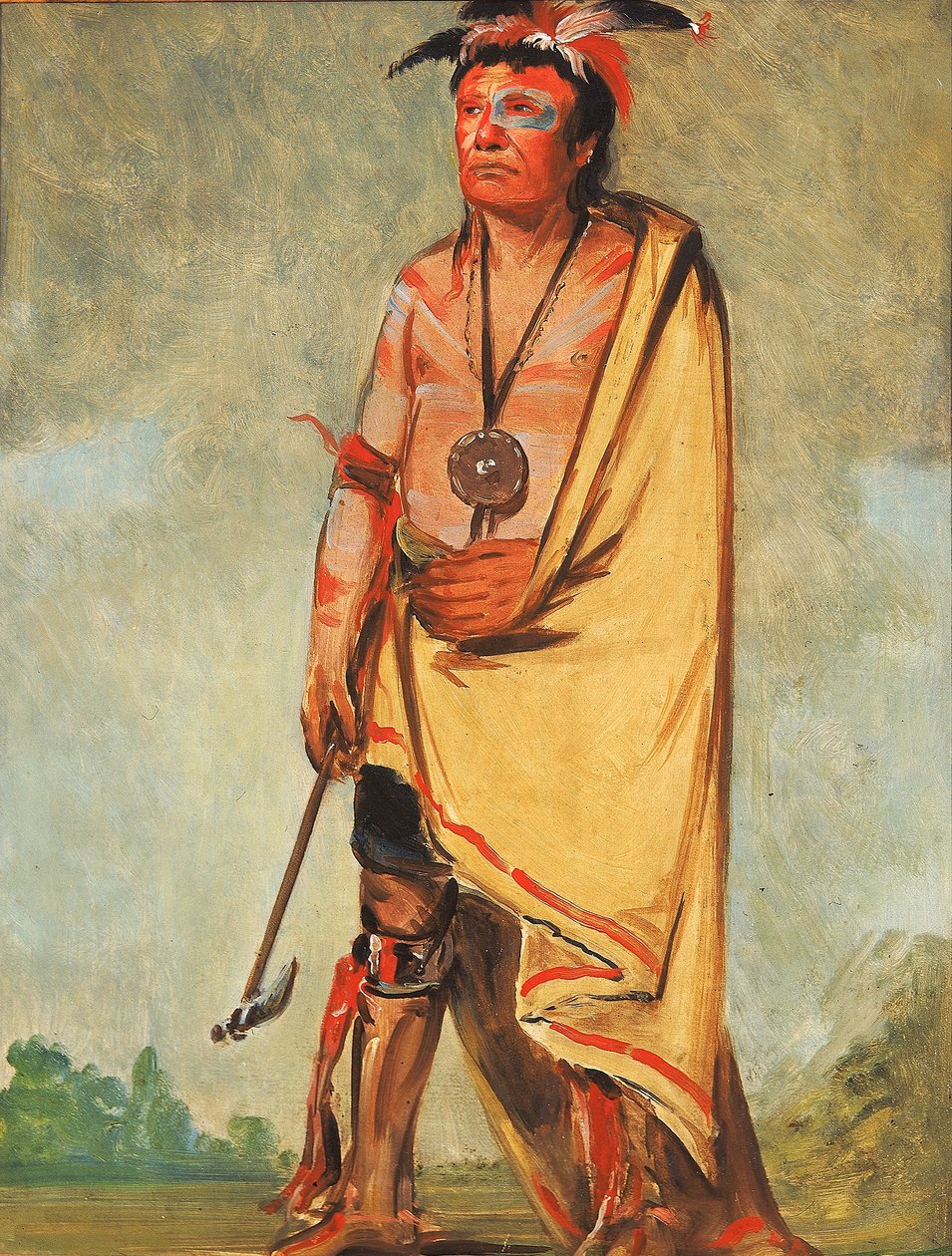 No-ak-chóo-she-kaw, Han som knuser buskene av George Catlin