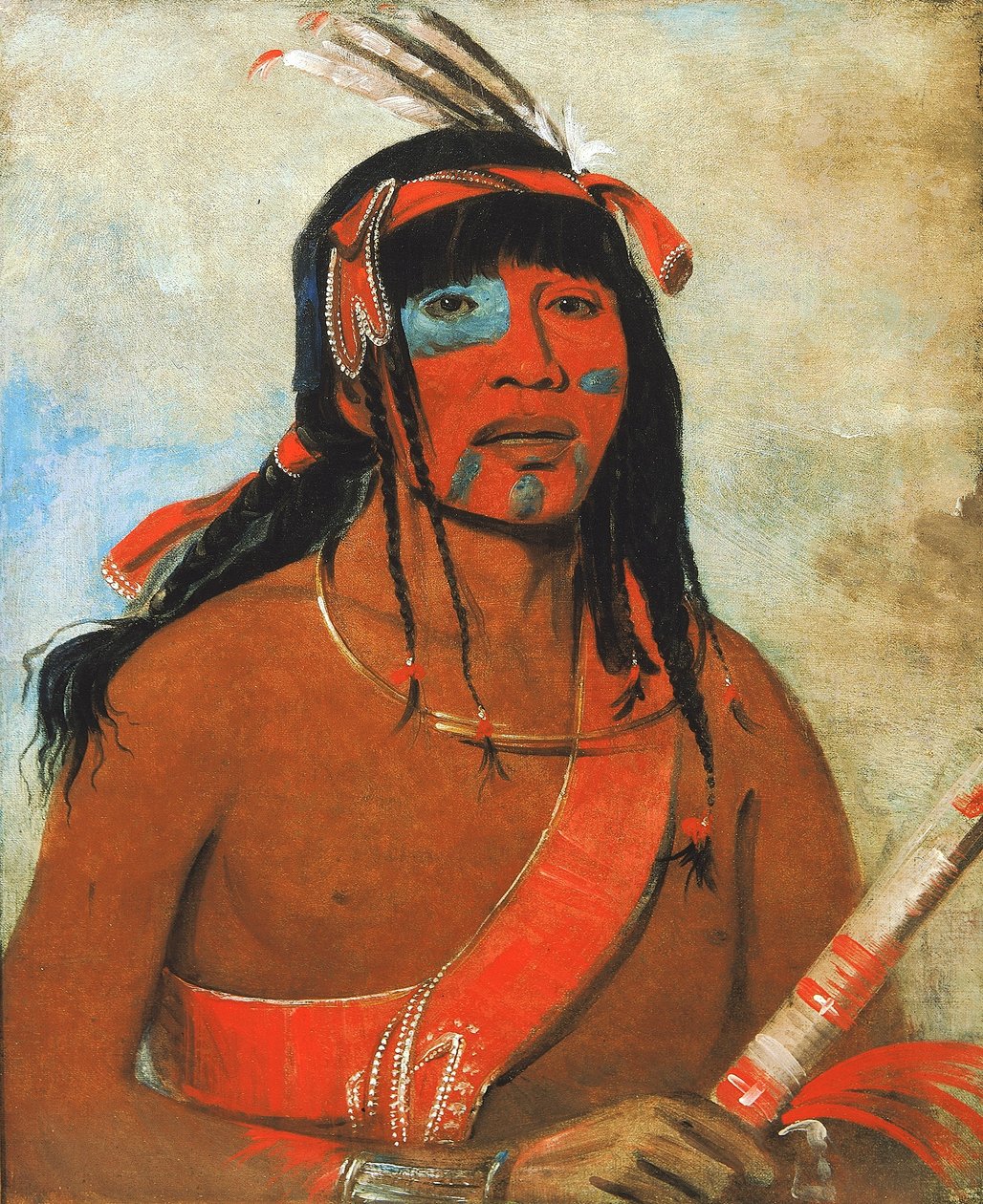 O-tá-wah, Ottaway-familien, en kriger av George Catlin