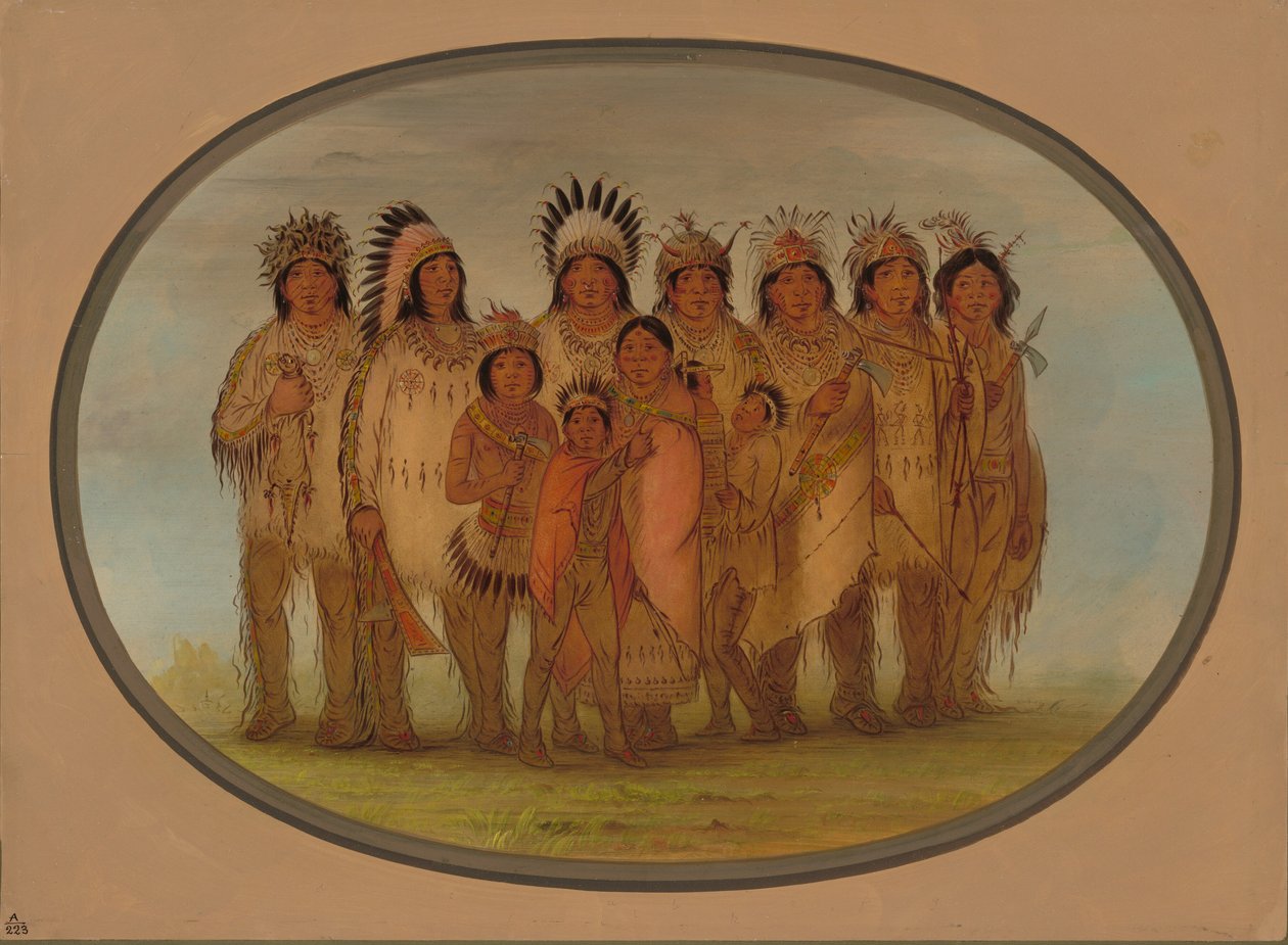 Ojibbeway-indianere i Paris, 18611869. av George Catlin