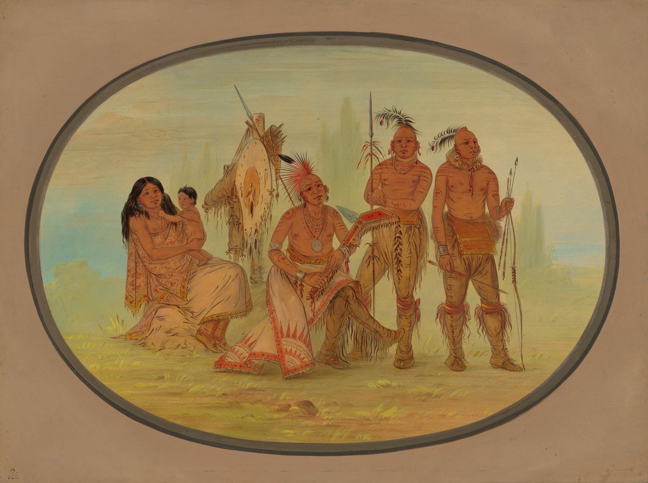 Osage-indianere, 18611869. av George Catlin