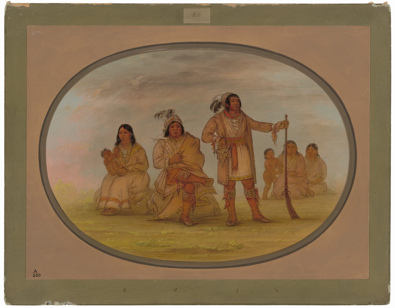 Osceola og fire Seminole-indianere av George Catlin