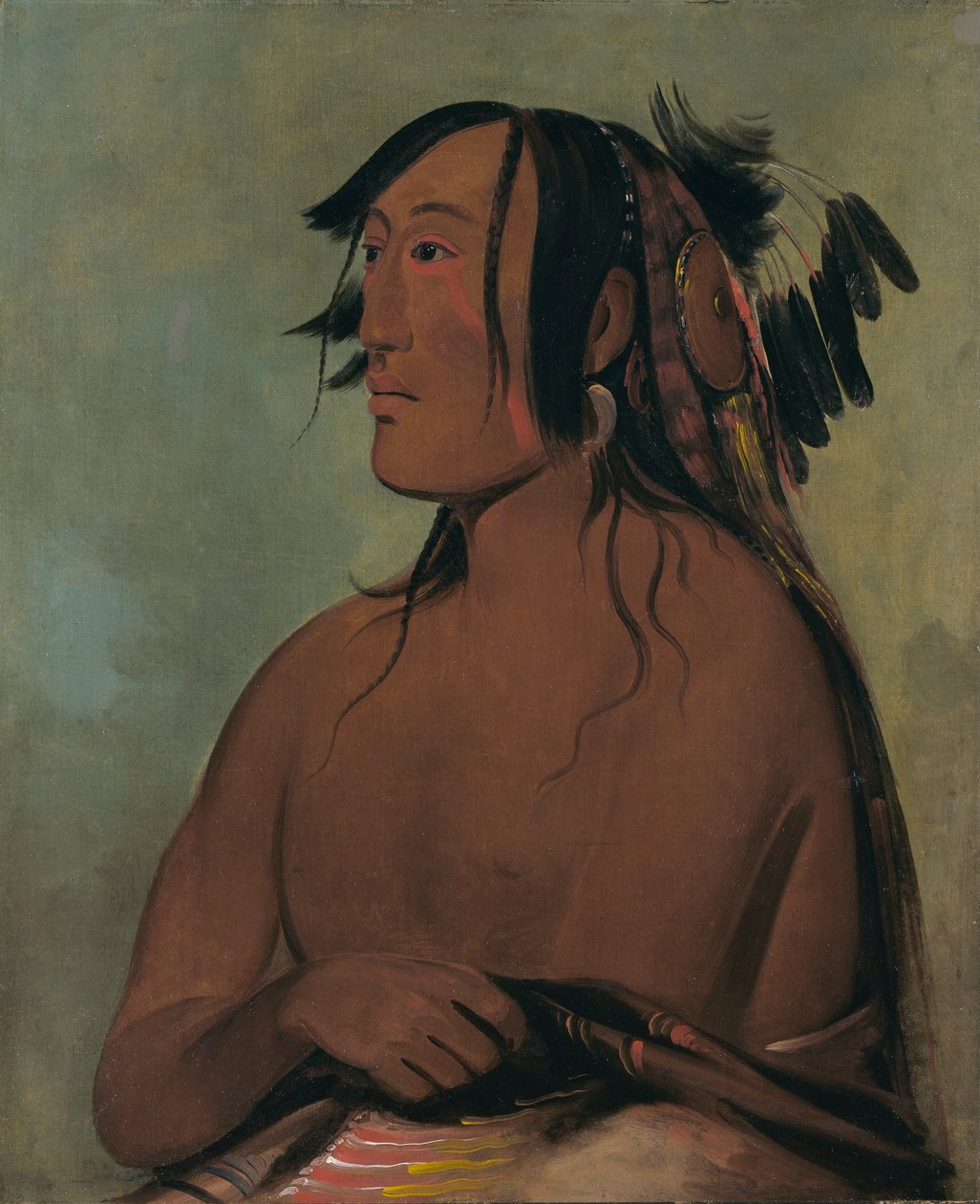 Pa-ris-ka-roó-pa, To kråker, den yngre av George Catlin