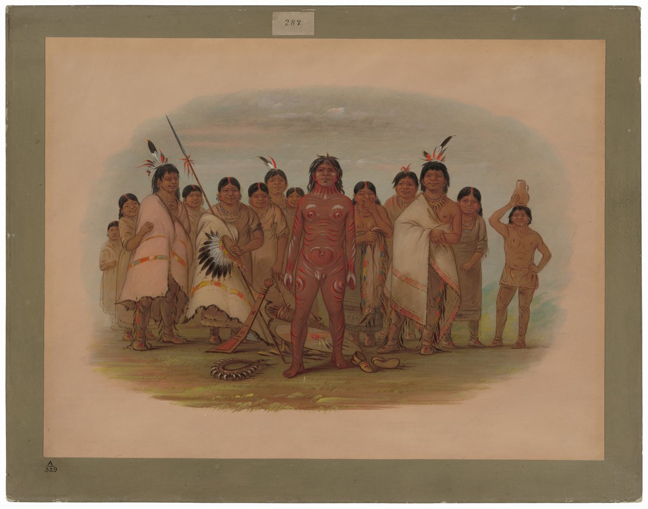 "Paint Me" - Apachee av George Catlin