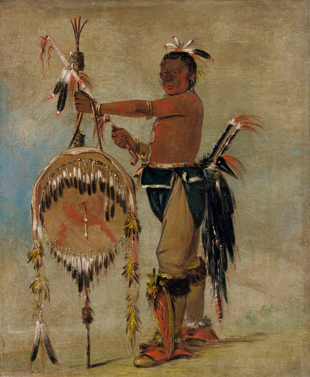 Pash-ee-pa-hó, lille knivstikkhøvding, en ærverdig saukhøvding av George Catlin