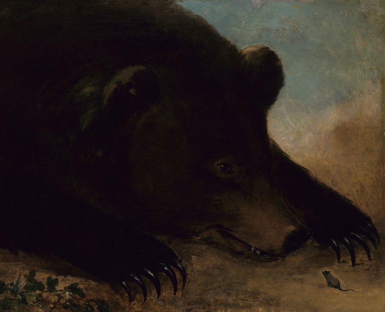Portretter av en Grizzlybjørn og mus, naturlig størrelse, 1846-1848. av George Catlin