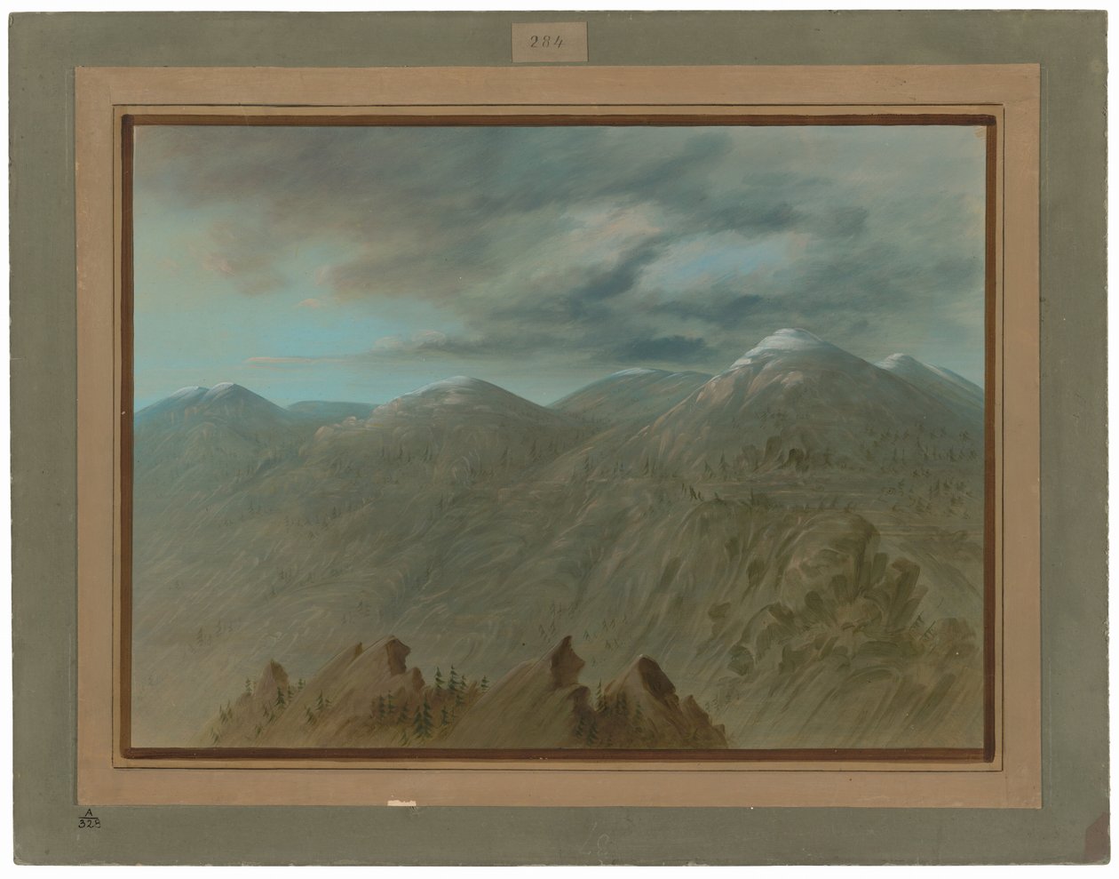 Salmon River Mountains av George Catlin
