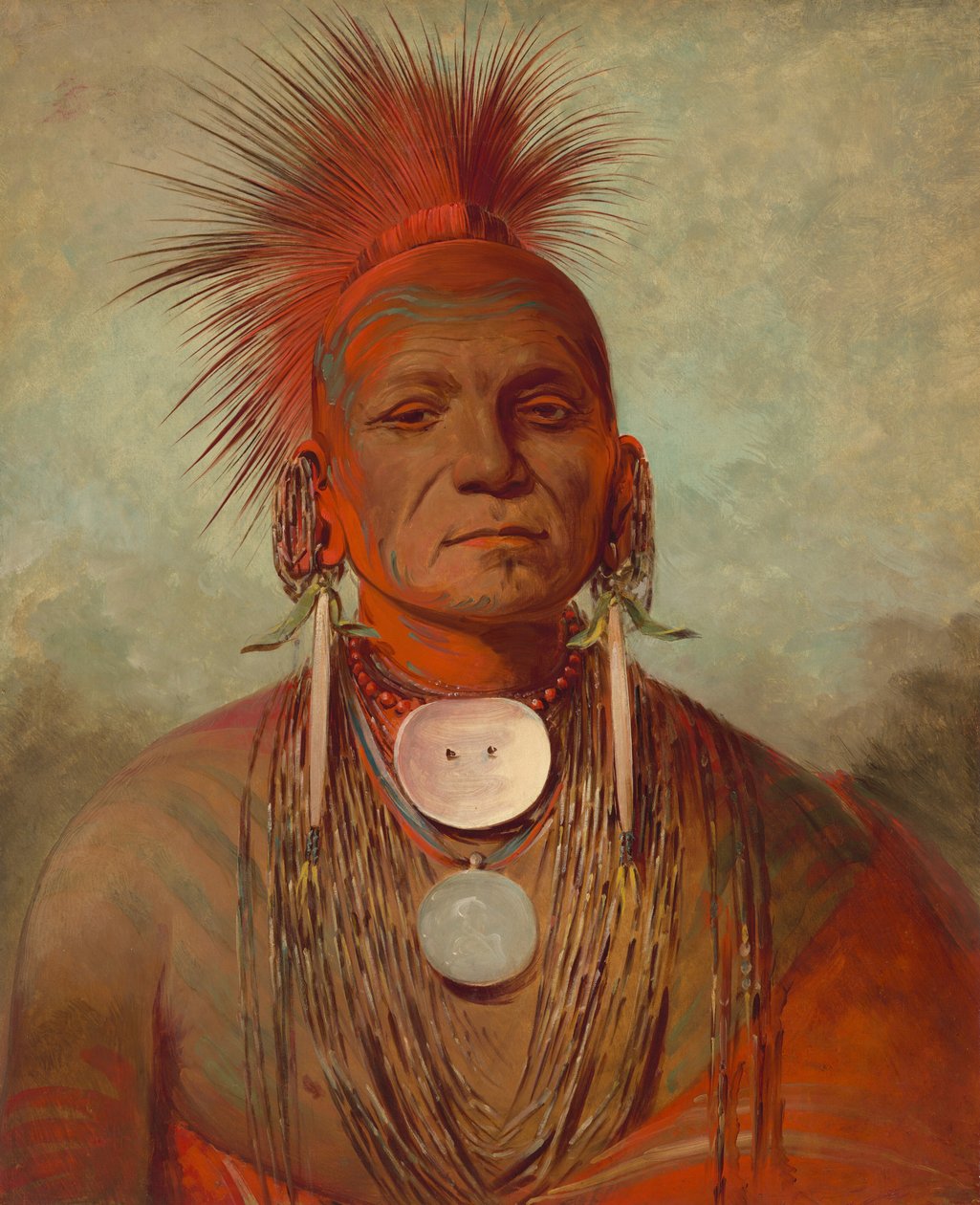 See-non-ty-a, en Iowa Medicine Man av George Catlin