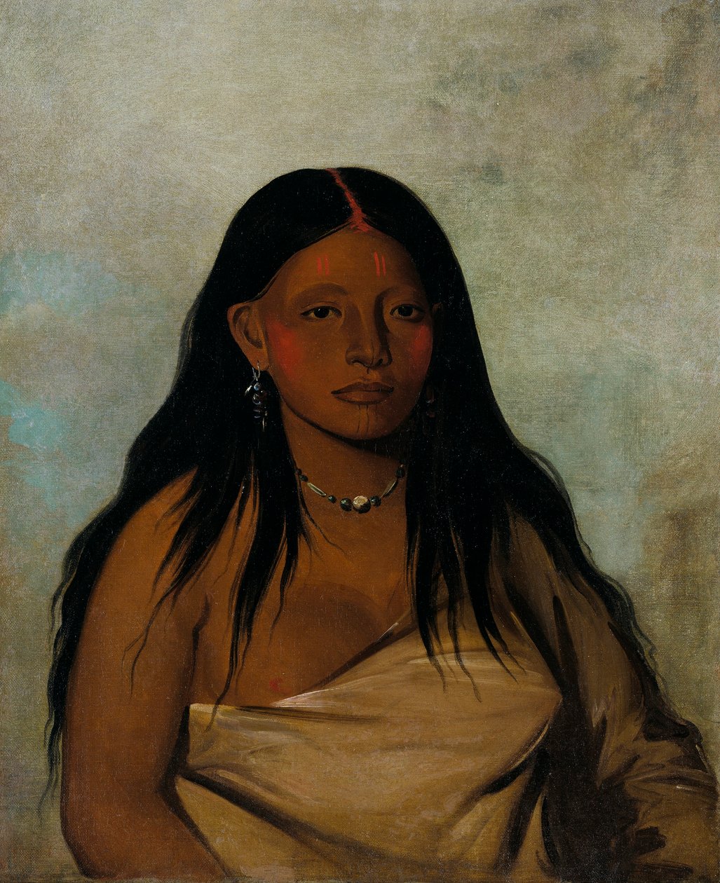Shé-de-ah, Wild Sage, en Wichita-kvinne av George Catlin