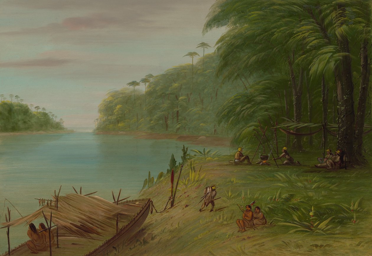 Shore of the Essequibo, 18541869. av George Catlin