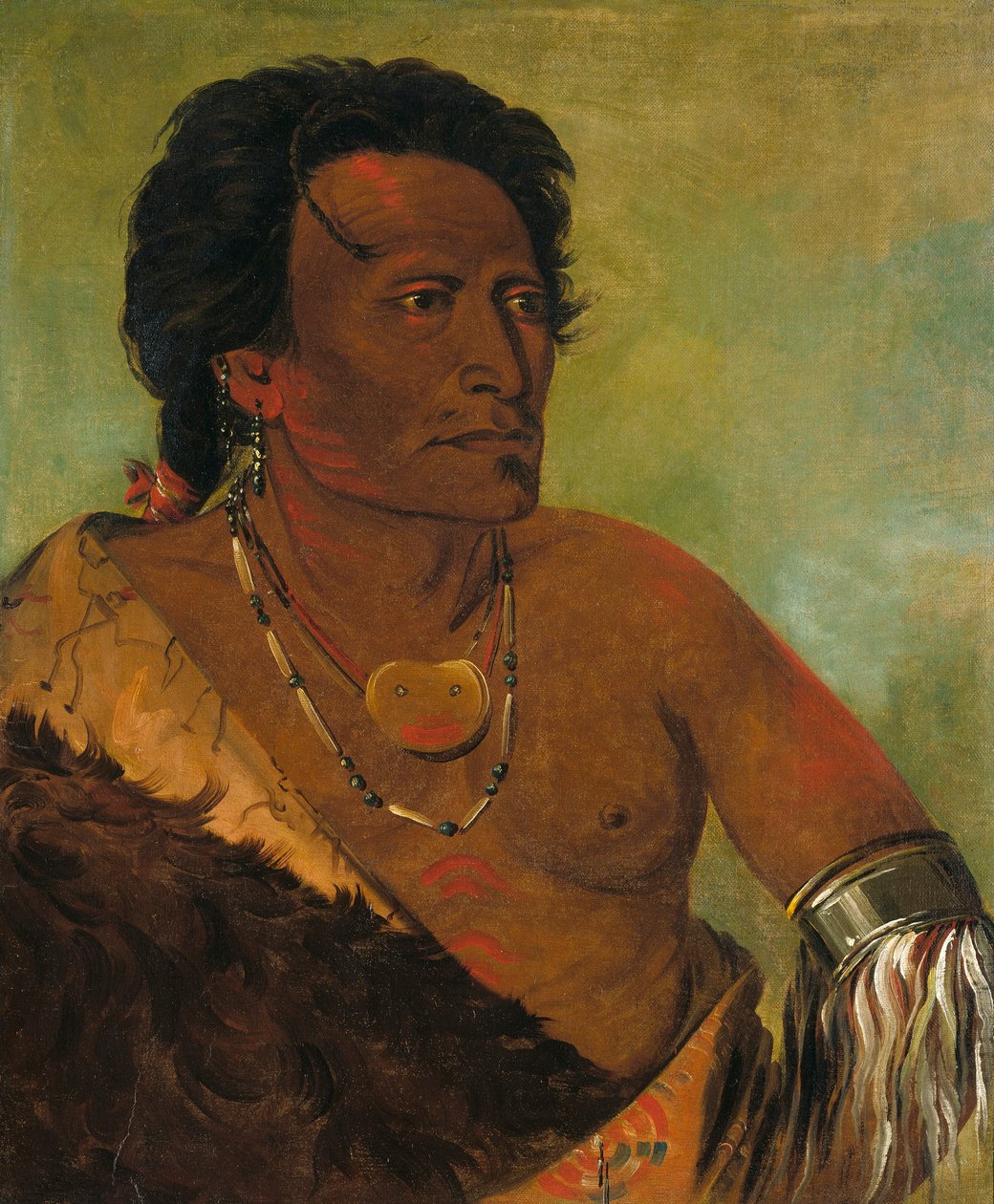 Sky-se-ró-ka, Stammens andre høvding av George Catlin