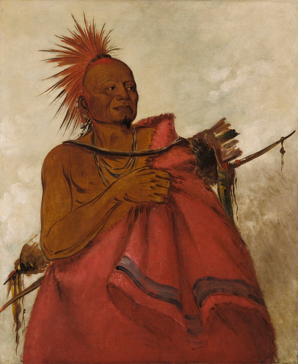 Tcha-tó-ga, Mad Buffalo, morder av to hvite menn av George Catlin