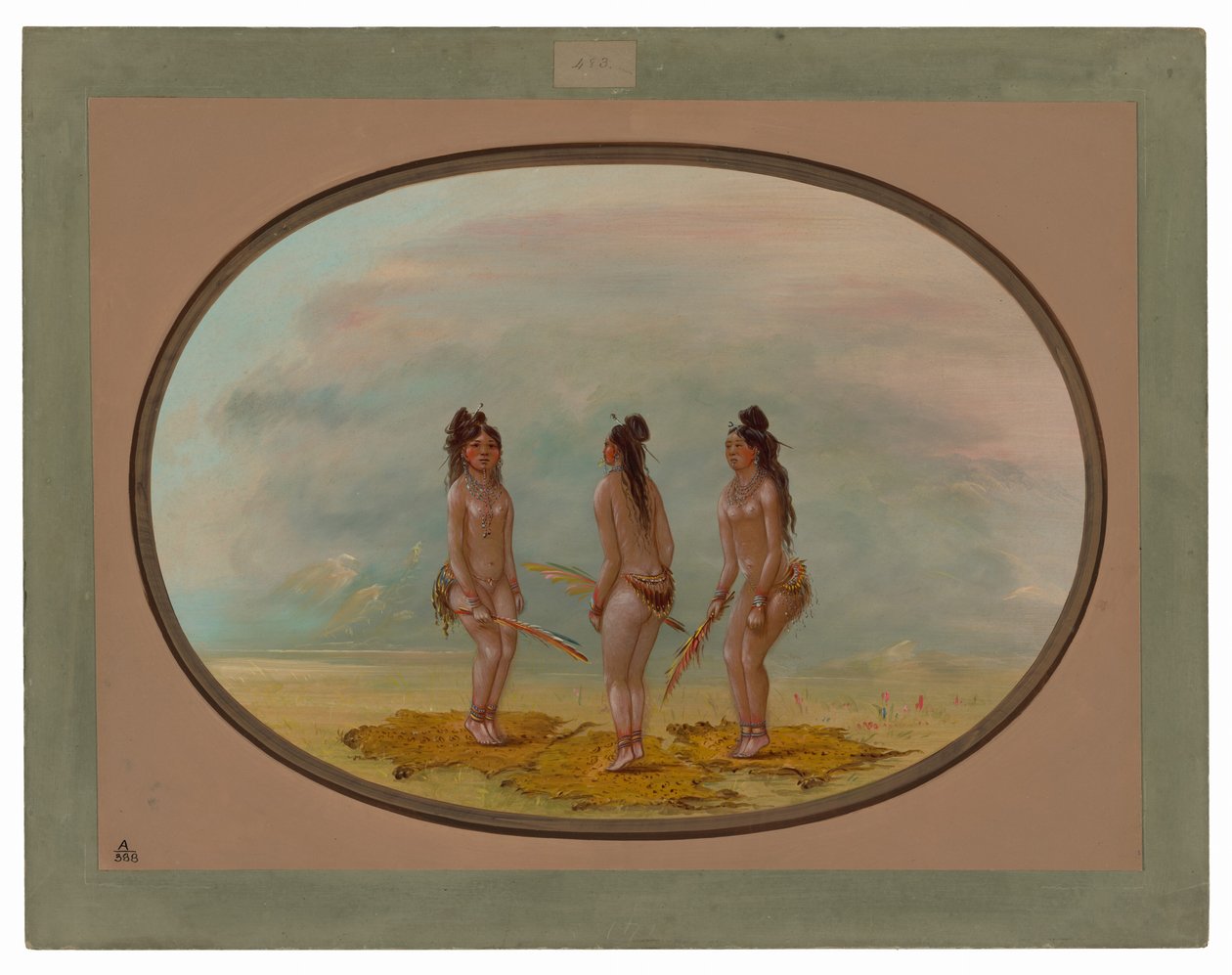 The Handsome Dance - Goo-a-give av George Catlin