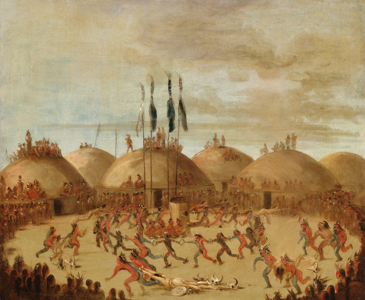 The Last Race, O-Kee-pa Ceremony av George Catlin