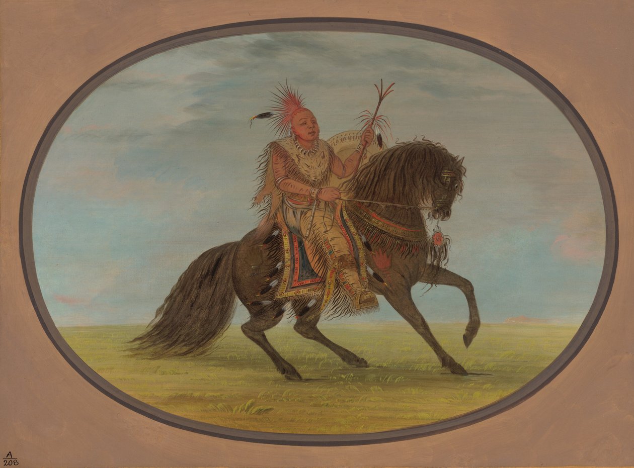 The Running Fox on a Fine Horse - Saukie, 18611869. av George Catlin