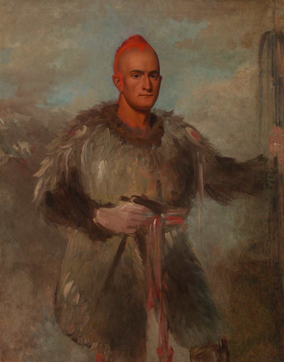 Theodore Burr Catlin, i indisk kostyme, 1840-1841. av George Catlin