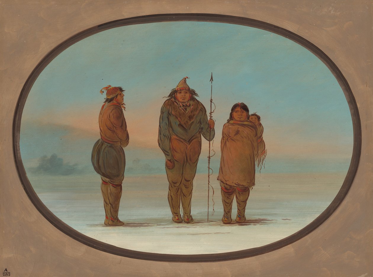 Tre eskimoer, 18551869. av George Catlin