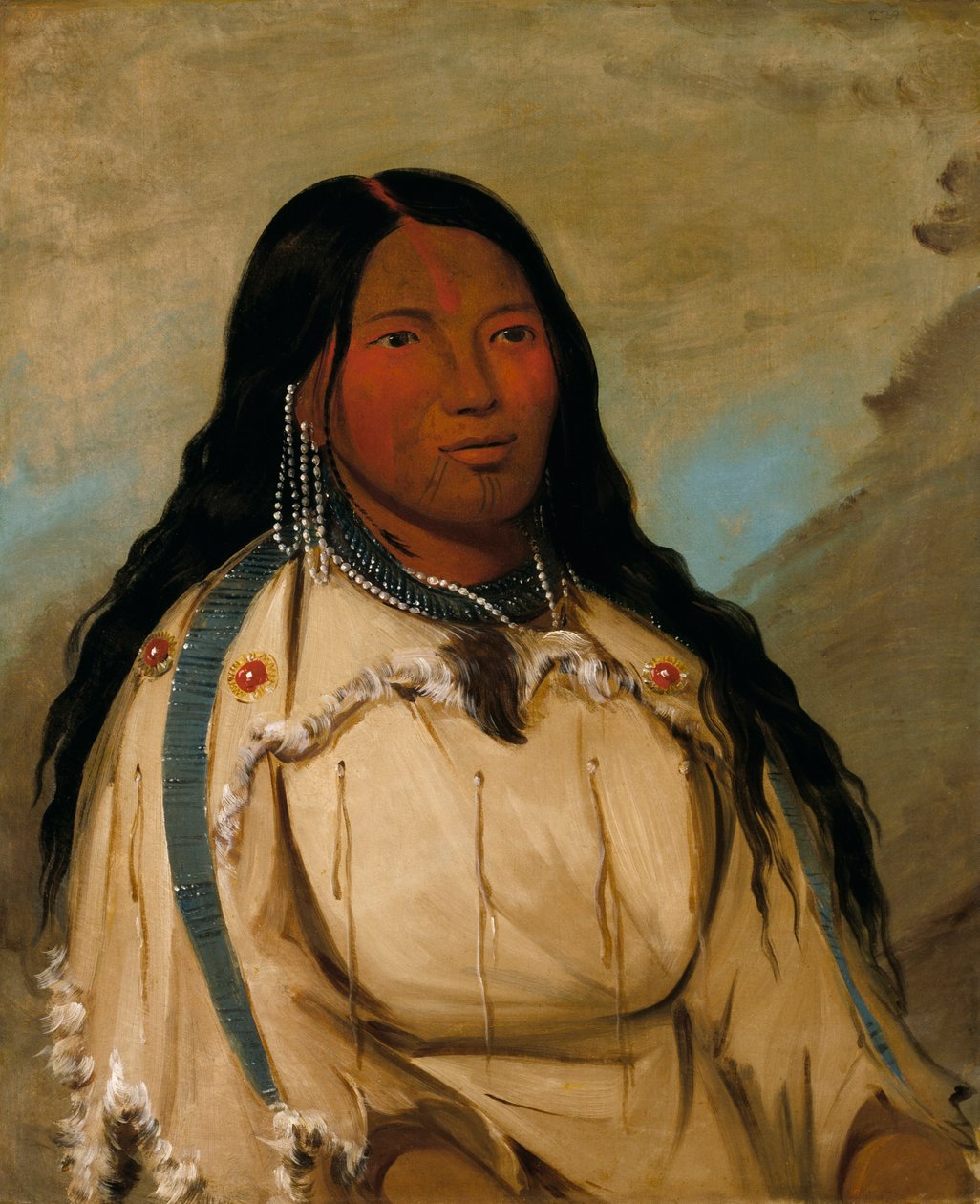 Tow-ée-and-wet, en Cree-kvinne av George Catlin